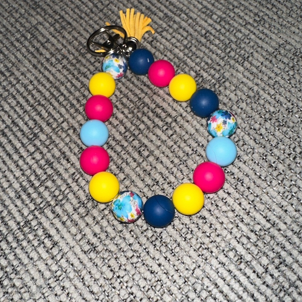 Handmade wristlet keychains